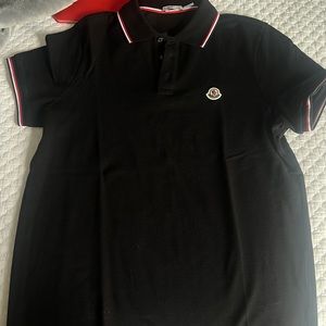 Moncler Black Polo Shirt